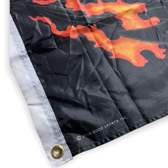 2008 Good Sports Inc Skull Flame Guns Fire Cards Spades Large Flag - Picture 4 of 7